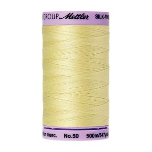 Mettler Silk-finish Cotton 50, #1412 LEMON FROST 500m Thread (Old #0502)