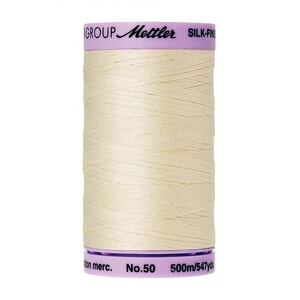 Mettler Silk-finish Cotton 50, #3612 ANTIQUE WHITE 500m Thread (Old #0703)