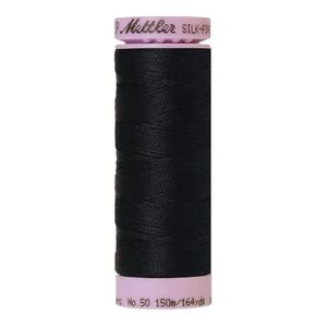 Mettler Silk-finish Cotton 50, #0821 DARKEST BLUE 150m Thread (Old Colour #0558)