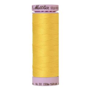 Mettler Silk-finish Cotton 50, #2263 VIBRANT YELLOW 150m Thread