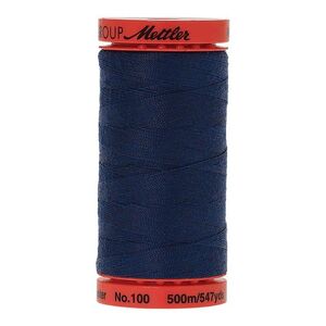 Mettler Metrosene 100, #0823 NIGHT BLUE 500m Corespun Polyester Thread