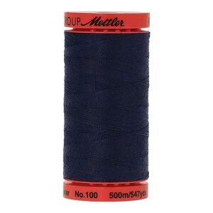 Mettler Metrosene 100, #0825 NAVY 500m Corespun Polyester Thread