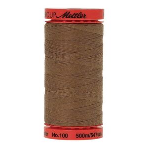 Mettler Metrosene 100, #1424 PECAN 500m Corespun Polyester Thread