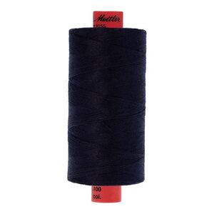 Mettler Metrosene 100, #0827 DARK BLUE 1000m Corespun Polyester Thread