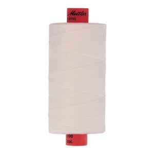 Mettler Metrosene 100, #2000 WHITE 1000m Corespun Polyester Thread