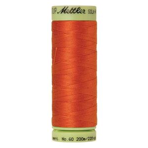 Mettler Silk-finish Cotton 60, #6255 MANDARIN ORANGE Thread 200m