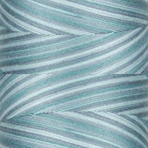 Signature Variegated 40, M81 Smokey Blues Cotton Machine Quilting Thread  3000yd