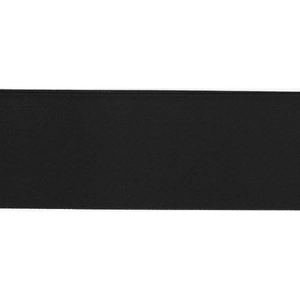 BLACK 36mm (Folded) Woven Edge Satin Blanket Binding By The Metre