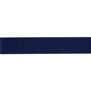 NAVY 36mm (Folded) Woven Edge Satin Blanket Binding By The Metre