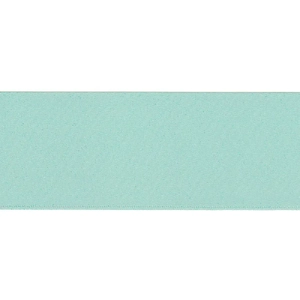 AQUA 50mm (Folded) Woven Edge Satin Blanket Binding By The Metre