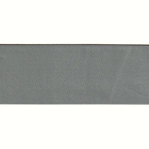 METAL GREY 50mm (Folded) Woven Edge Satin Blanket Binding By The Metre