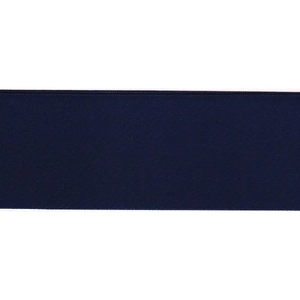 NAVY 50mm (Folded) Woven Edge Satin Blanket Binding By The Metre