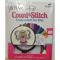 BMS Count And Stitch Cross Stitch For Kids Kit Includes All Items Needed to Do