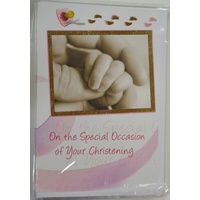 Christening Greeting Card, GIRL, On The Special Occasion of Your Christening