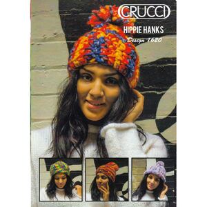 Super Chunky Beanies Crucci Knitting Pattern 1620 for Super Chunky Yarns