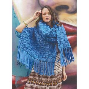 Oversized Scarf Crucci Knitting Pattern 1763 for 14 Ply Yarns