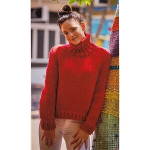 Chunky Polo Crucci Knitting Pattern 1808 for 14 Ply Yarns