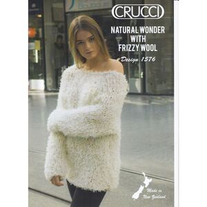 Extra Chunky Sweater Crucci Knitting Pattern 1576 for 18 Ply Yarns