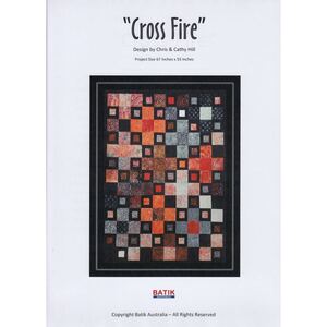 Batik Australia Applique Pattern, CROSS FIRE