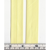 Cotton Bias Binding, 25mm Single Folded, LEMON Full 20 Metre ROLL