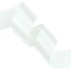 WEDDING WHITE (OFF WHITE) 50mm Single Sided Satin Ribbon