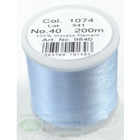 Madeira Rayon 40 MELANGE #2216 BLUE SILVER 200m Machine Embroidery Thread