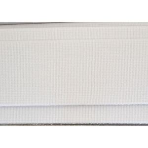 High Density Non-Roll Elastic 32mm White, 1 Metre Pre-cut Piece