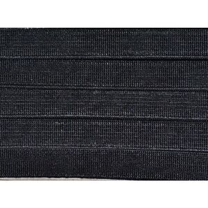 BLACK 25mm Heavy Woven High Density Non-Roll Elastic, Per Metre