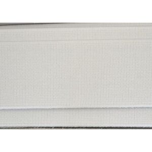 WHITE 32mm Heavy Woven High Density Non-Roll Elastic, Price Per Metre