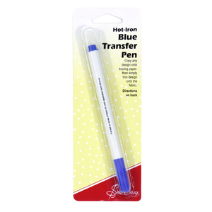 Sew Easy Hot Iron Transfer Pen, BLUE Permanent