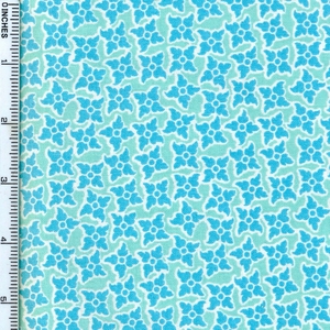 Turquoise Giotto Cotton Fabric 110cm wide from 3 Wishes fabrics