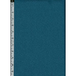 70cm REMNANT Sew Easy Cotton Fabric, Micro Dots TURQUOISE, 110cm Wide