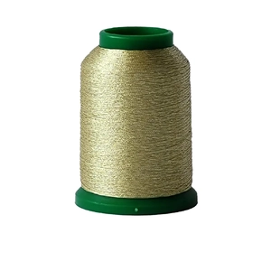 Amann Isamet 0496 Metallic Light Gold Metallic Thread, 1000m Cone