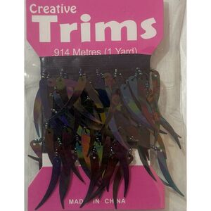 Creative Trims MOONGLOW Tooth Shape Drop, 1 Yard Pack (Final Stock)