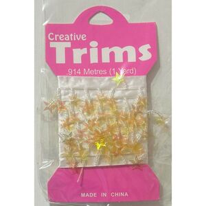 Creative Trims IRIDESCENT Star Shape Drop Trim, 1 Yard Pack (Final Stock)