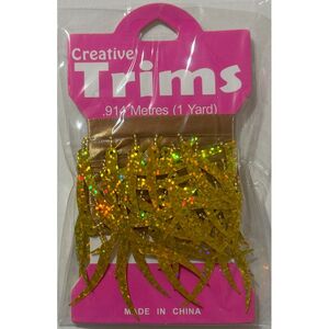 Creative Trims GOLD Tooth Shape Laser Trim, 1 Metre Pack (Final Stock)