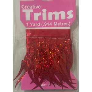 Creative Trims RED Tooth Shape Laser Trim, 1 Yard Pack (Final Stock)