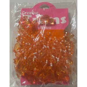 Creative Trims ORANGE Elongated Drop, 1 Metre Pack (Final Stock)