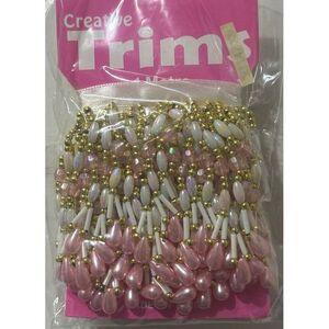 Creative Trims PINK Elongated RL Drop, 1 Metre Pack (Final Stock)