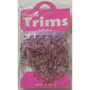 Creative Trims PINK Single String Drop, 1 Metre Pack (Final Stock)