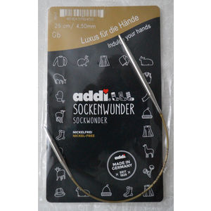 Addi SockenWunder Circular Needle 25cm x 4.50mm 45/70 Length Sock Wonder Basic