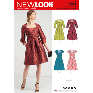 New Look Sewing Pattern 6571 Misses' Dresses