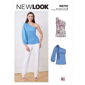 New Look Sewing Pattern N6701 Misses’ One-Shoulder Tops