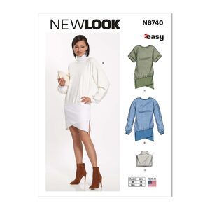 New Look Sewing Pattern N6740 Misses’ Mini Dresses