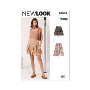 New Look Sewing Pattern N6755 Misses’ Skirt In Two Lengths