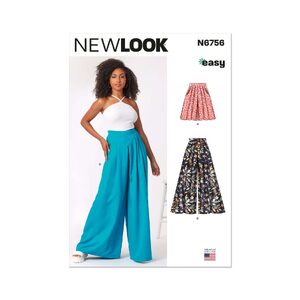 New Look Sewing Pattern N6756 Misses’ Shorts and Trousers