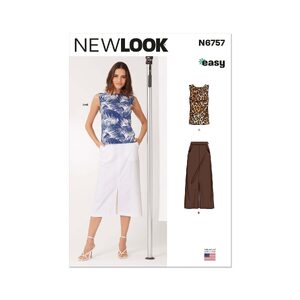 New Look Sewing Pattern N6757 Misses’ Top and Skirt