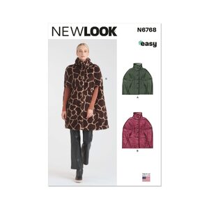 New Look Sewing Pattern N6768 Misses’ Cape