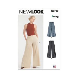 New Look Sewing Pattern N6769 Misses’ and Misses’ Petite Trousers