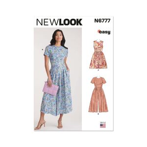 New Look Sewing Pattern N6777 Misses’ Dress and Jumpsuit